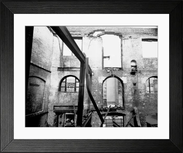 Framed Print : LCC-LFB fatal warehouse fire, Langley Street WC2 Framed Print : LCC-LFB fatal warehouse fire, Langley Street WC2