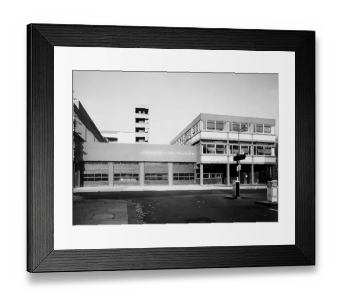 Framed Print : New Chelsea Fire Station, Kings Road, London Framed Print : New Chelsea Fire Station, Kings Road, London