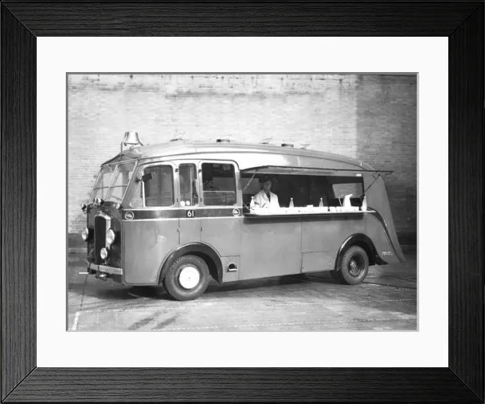 Framed Print : LCC-LFB Canteen Van (CaV) at Lambeth HQ Framed Print : LCC-LFB Canteen Van (CaV) at Lambeth HQ