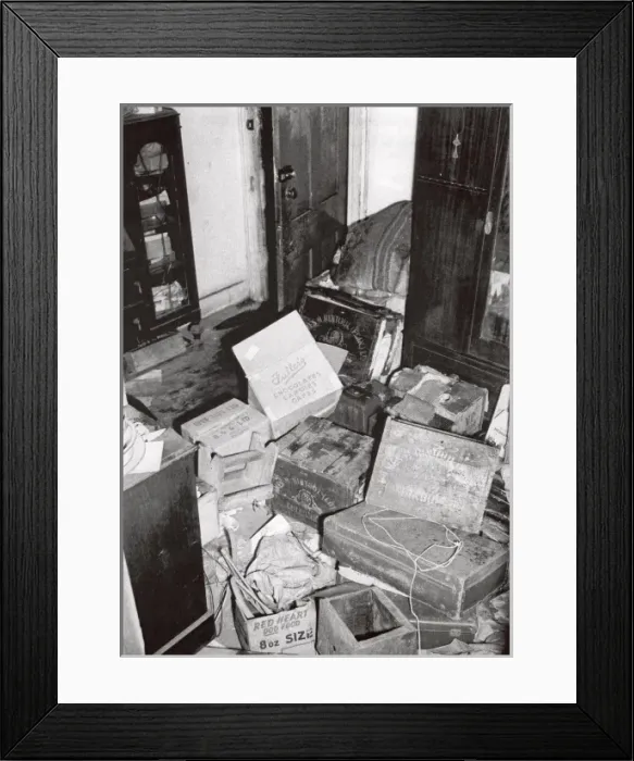 Framed Print : LCC-LFB aftermath of fire, Hackney Road, East London Framed Print : LCC-LFB aftermath of fire, Hackney Road, East London