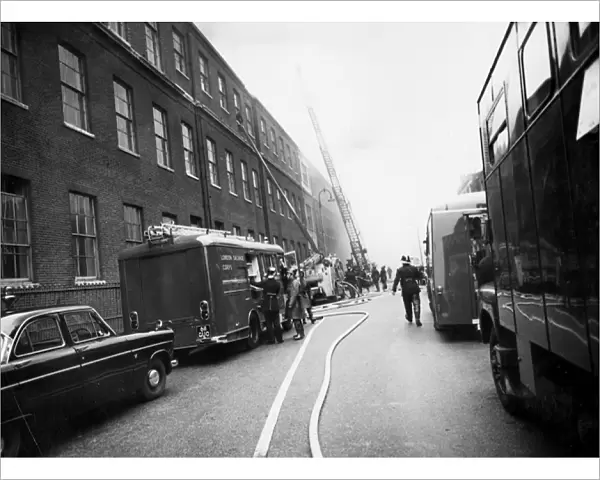 LFB and London Salvage Corps at a serious fire
