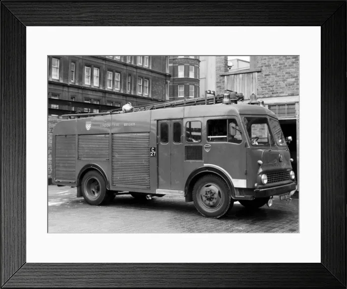 Framed Print : East Ham Fire Brigade appliance Framed Print : East Ham Fire Brigade appliance
