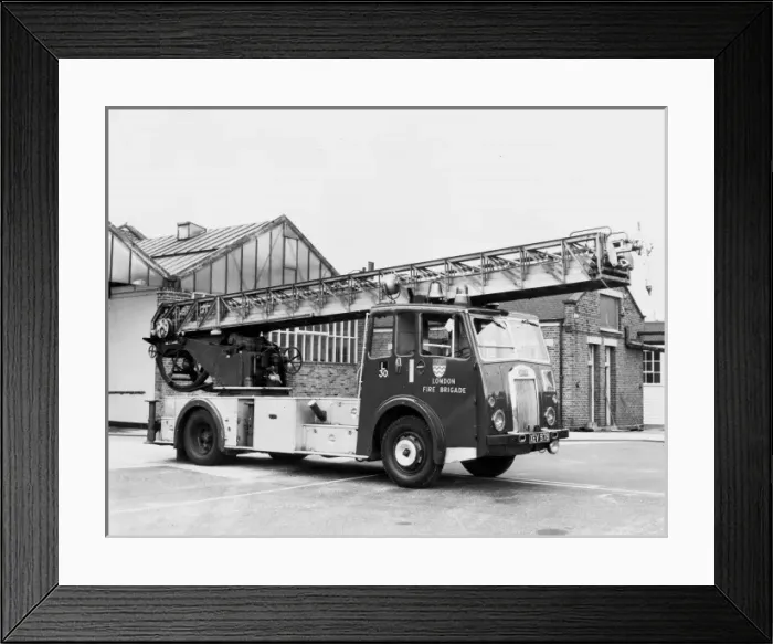 Framed Print : GLC-LFB - Turntable Ladder at Plaistow Framed Print : GLC-LFB - Turntable Ladder at Plaistow