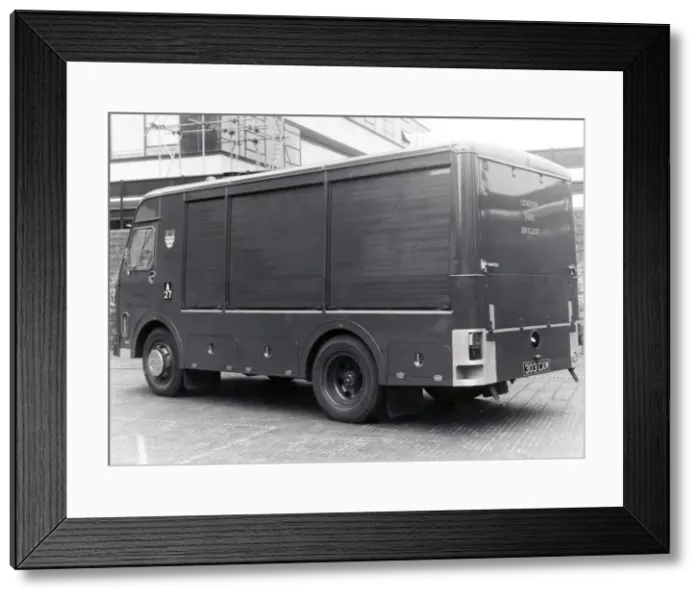 Framed Print : GLC-LFB appliance fleet -- hose laying lorry Framed Print : GLC-LFB appliance fleet -- hose laying lorry