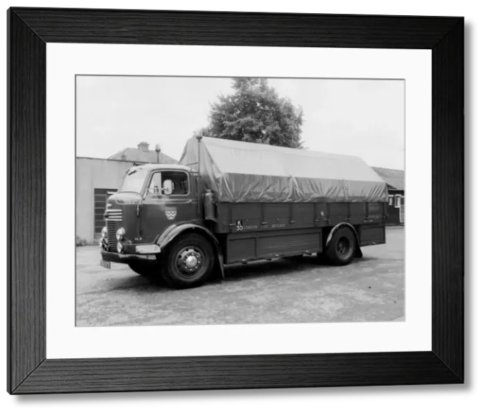 Framed Print : GLC-LFB appliance fleet -- hose laying lorry Framed Print : GLC-LFB appliance fleet -- hose laying lorry