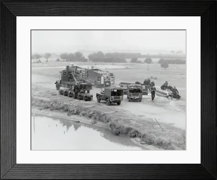 Framed Print : LFB-AFS convoy and fire exercise Framed Print : LFB-AFS convoy and fire exercise