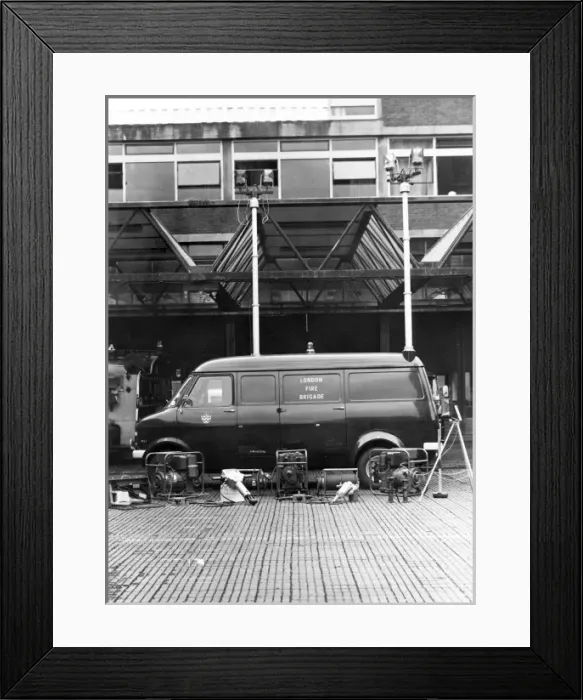 Framed Print : GLC-LFB Forced entry and lighting unit at Clapham Framed Print : GLC-LFB Forced entry and lighting unit at Clapham