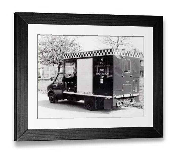 Framed Print : GLC-LFB Fire Investigation Unit Framed Print : GLC-LFB Fire Investigation Unit