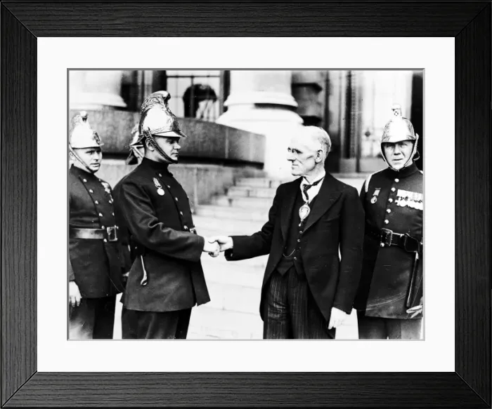 Framed Print : LCC-LFB Presentation of Silver gallantry medal Framed Print : LCC-LFB Presentation of Silver gallantry medal