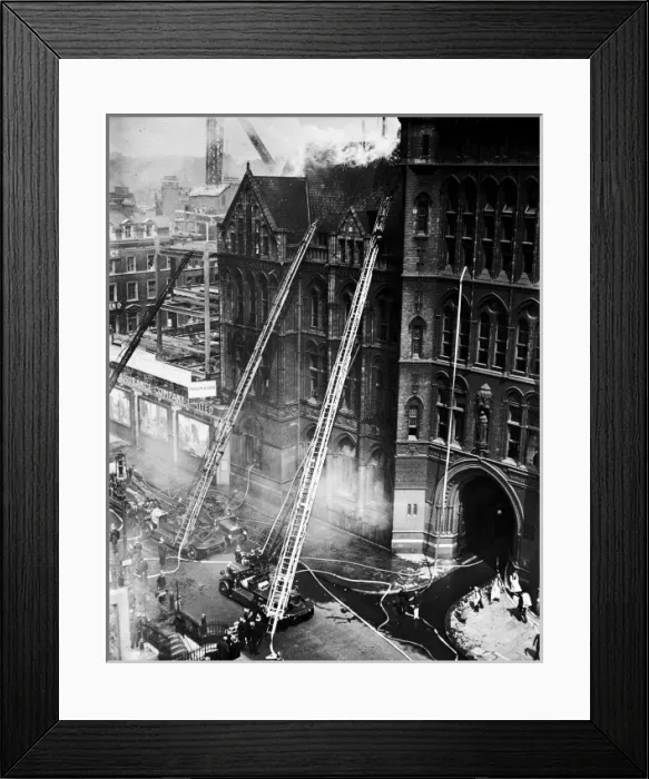Framed Print : LCC-LFB Major fire at Prudential Insurance Building Framed Print : LCC-LFB Major fire at Prudential Insurance Building