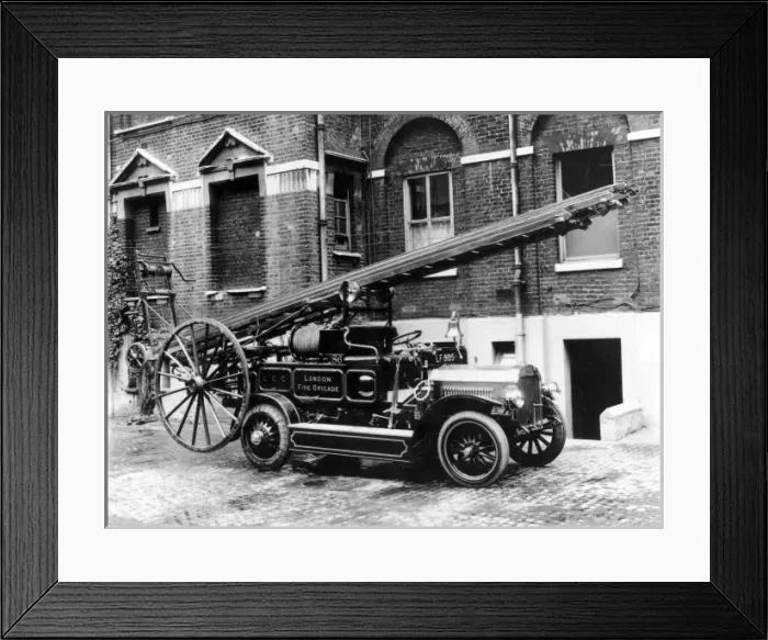 Framed Print : LCC-LFB Motorised pump escape at Southwark HQ Framed Print : LCC-LFB Motorised pump escape at Southwark HQ