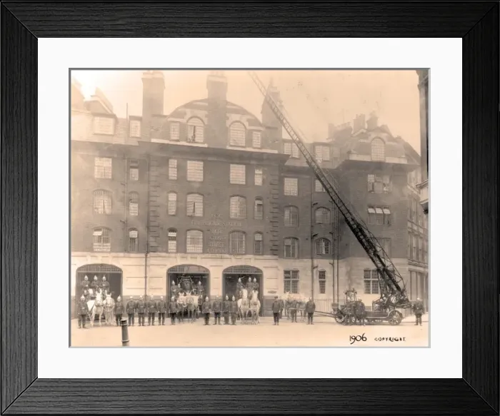 Framed Print : LCC-LFB Red Cross Street fire station, City of London Framed Print : LCC-LFB Red Cross Street fire station, City of London