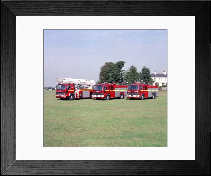 Framed Print : LFDCA-LFB three Greenwich fire station appliances Framed Print : LFDCA-LFB three Greenwich fire station appliances