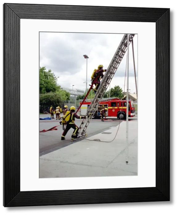 Framed Print : LFCDA-LFB Recruits undergoing basic training Framed Print : LFCDA-LFB Recruits undergoing basic training