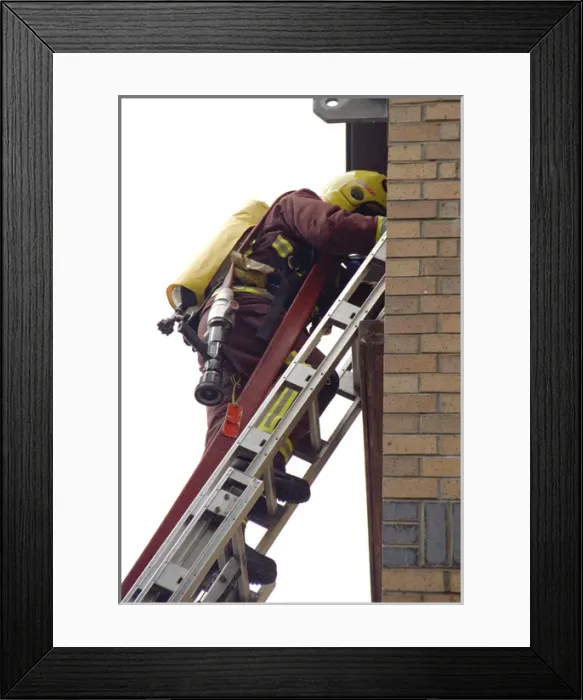 Framed Print : LFCDA-LFB Recruits undergoing basic training Framed Print : LFCDA-LFB Recruits undergoing basic training