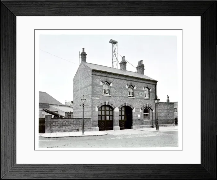 Framed Print : LCC-MFB Rushey Green fire station, SE London Framed Print : LCC-MFB Rushey Green fire station, SE London