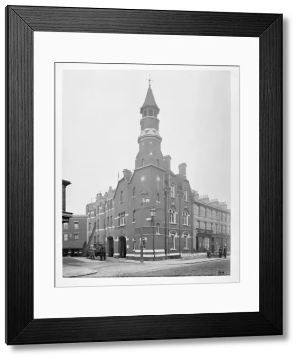 Framed Print : LCC-MFB Battersea fire station, London SW8 Framed Print : LCC-MFB Battersea fire station, London SW8