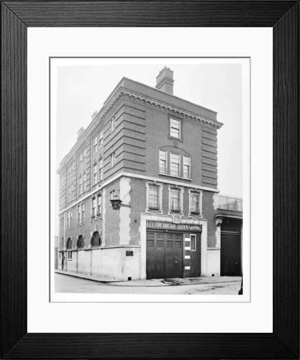 Framed Print : LCC-LFB Wapping fire station, East London Framed Print : LCC-LFB Wapping fire station, East London