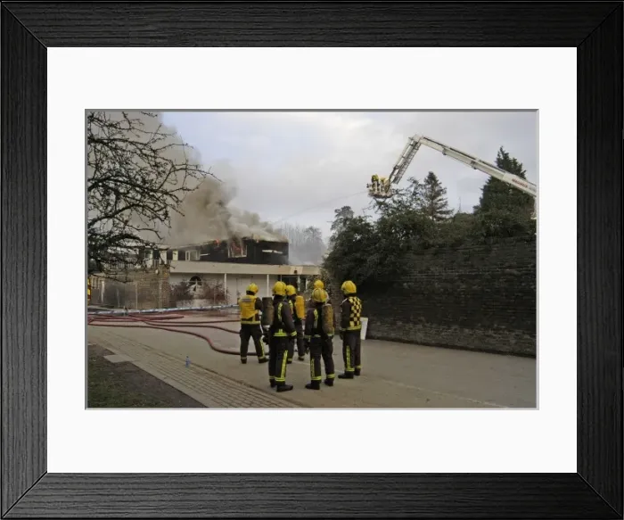 Framed Print : Firefighters in breathing apparatus Framed Print : Firefighters in breathing apparatus