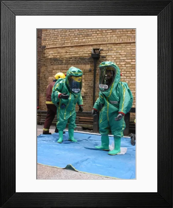 Framed Print : Chemical exercise, Barkers car park, Kensington Framed Print : Chemical exercise, Barkers car park, Kensington