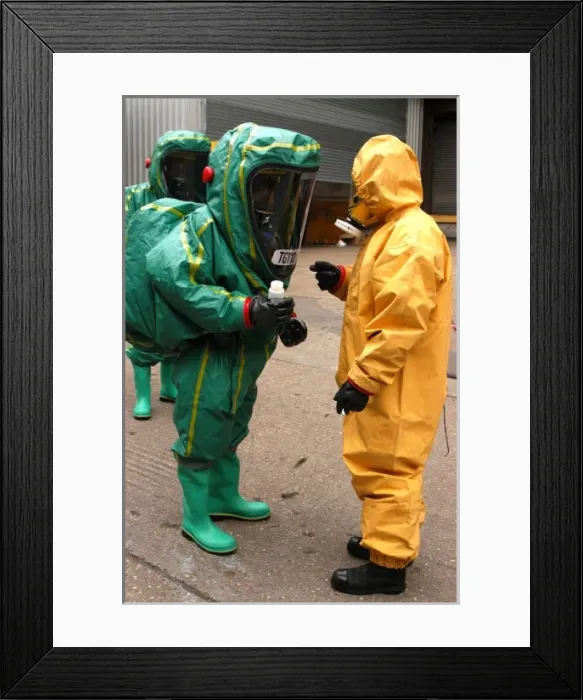 Framed Print : Chemical exercise, Barkers car park, Kensington Framed Print : Chemical exercise, Barkers car park, Kensington