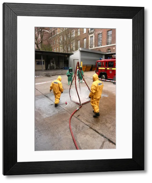 Framed Print : Chemical exercise, Barkers car park, Kensington Framed Print : Chemical exercise, Barkers car park, Kensington