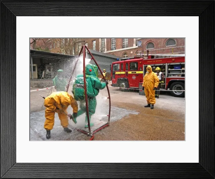 Framed Print : Chemical exercise, Barkers car park, Kensington Framed Print : Chemical exercise, Barkers car park, Kensington