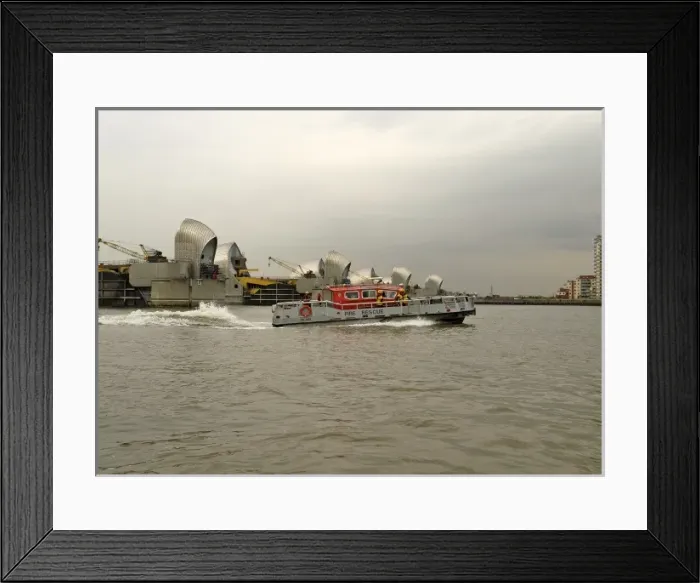 Framed Print : Exercise Tideway at the Thames Barrier, Woolwich Framed Print : Exercise Tideway at the Thames Barrier, Woolwich