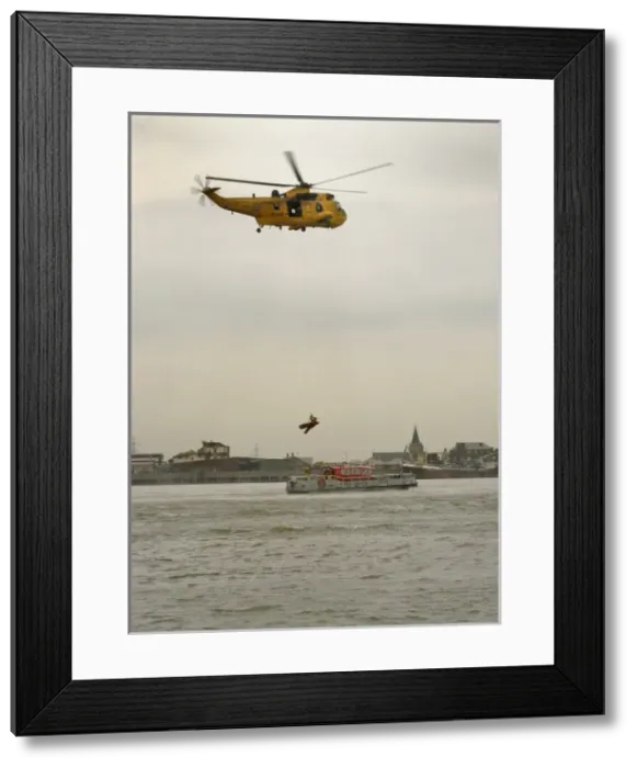 Framed Print : Exercise Tideway at the Thames Barrier, Woolwich Framed Print : Exercise Tideway at the Thames Barrier, Woolwich