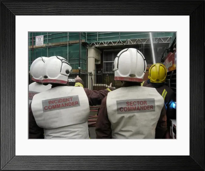 Framed Print : Fire at Crowland Road School, Crowland Road, Tottenham N15 Framed Print : Fire at Crowland Road School, Crowland Road, Tottenham N15