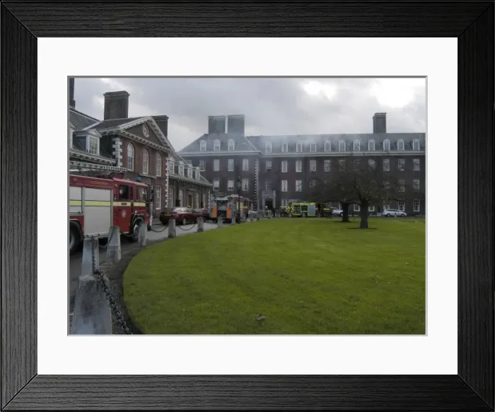 Framed Print : Firefighters at Royal Hospital Chelsea Framed Print : Firefighters at Royal Hospital Chelsea