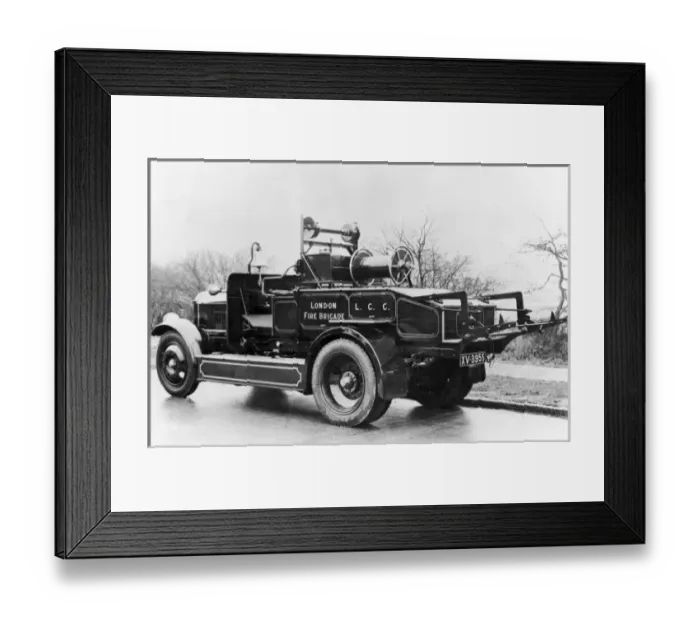 Framed Print : A London Fire Brigade pump escape vehicle Framed Print : A London Fire Brigade pump escape vehicle