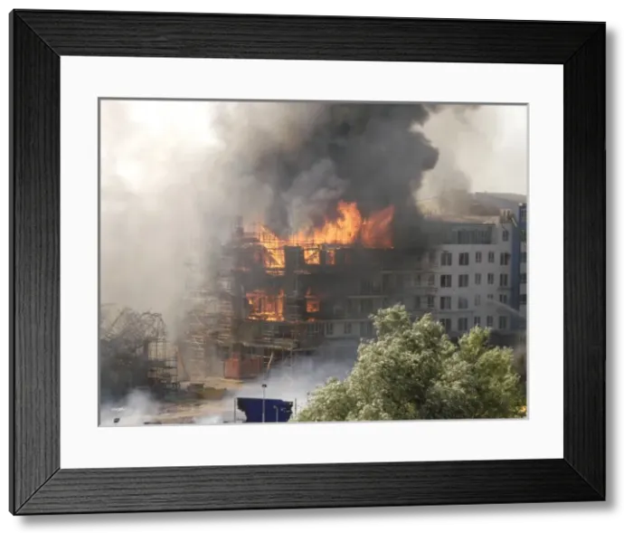 Framed Print : Fire at 1 Heton Gardens, NW London Framed Print : Fire at 1 Heton Gardens, NW London