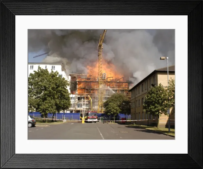 Framed Print : Firefighters putting out a fire at 1 Heton Gardens Framed Print : Firefighters putting out a fire at 1 Heton Gardens