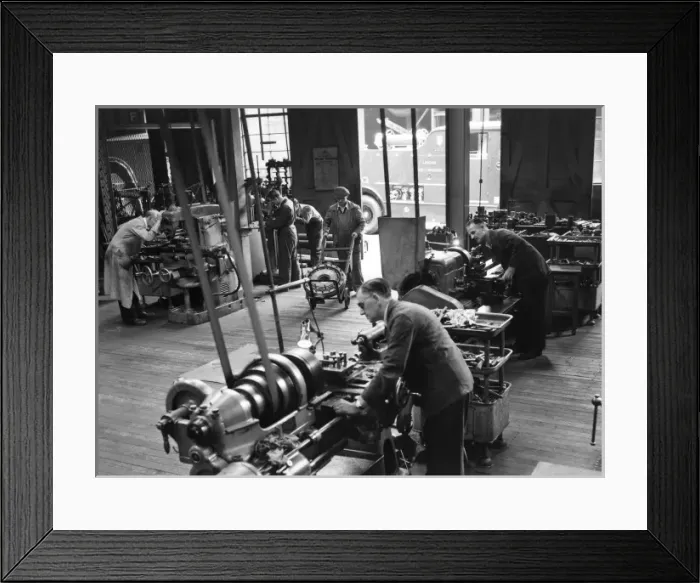 Framed Print : London Fire Brigade Headquarters workshop Framed Print : London Fire Brigade Headquarters workshop