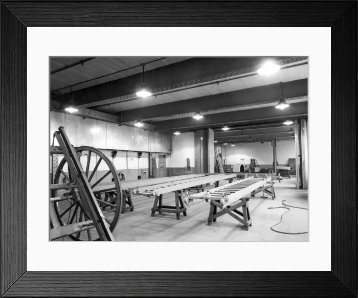 Framed Print : London Fire Brigade Headquarters workshop Framed Print : London Fire Brigade Headquarters workshop