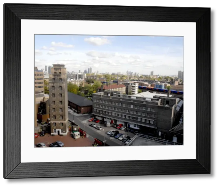Framed Print : Drill Tower and Rear Block building, Lambeth HQ Framed Print : Drill Tower and Rear Block building, Lambeth HQ