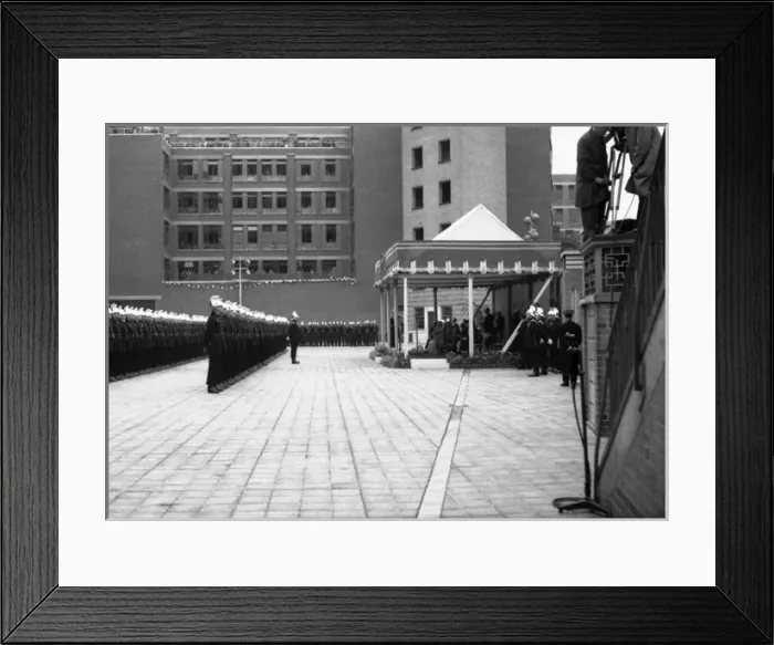Framed Print : King George VI opening Lambeth LFB HQ Framed Print : King George VI opening Lambeth LFB HQ