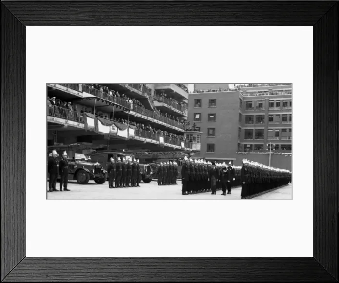 Framed Print : King George VI opening Lambeth LFB HQ Framed Print : King George VI opening Lambeth LFB HQ