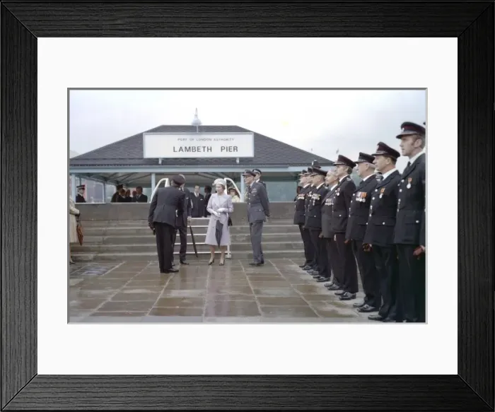 Framed Print : Queen Elizabeth II and Prince Philip at Lambeth Pier Framed Print : Queen Elizabeth II and Prince Philip at Lambeth Pier