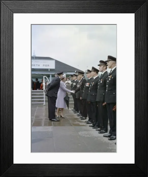 Framed Print : Queen Elizabeth II and Prince Philip at Lambeth Pier Framed Print : Queen Elizabeth II and Prince Philip at Lambeth Pier