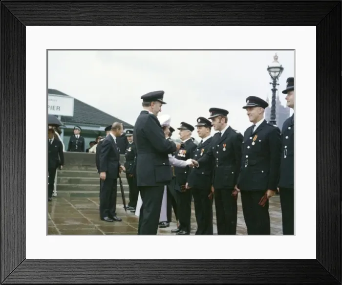 Framed Print : Queen Elizabeth II and Prince Philip at Lambeth Pier Framed Print : Queen Elizabeth II and Prince Philip at Lambeth Pier