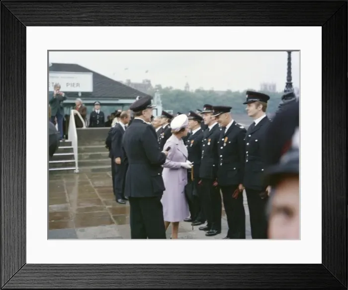 Framed Print : Queen Elizabeth II and Prince Philip at Lambeth Pier Framed Print : Queen Elizabeth II and Prince Philip at Lambeth Pier