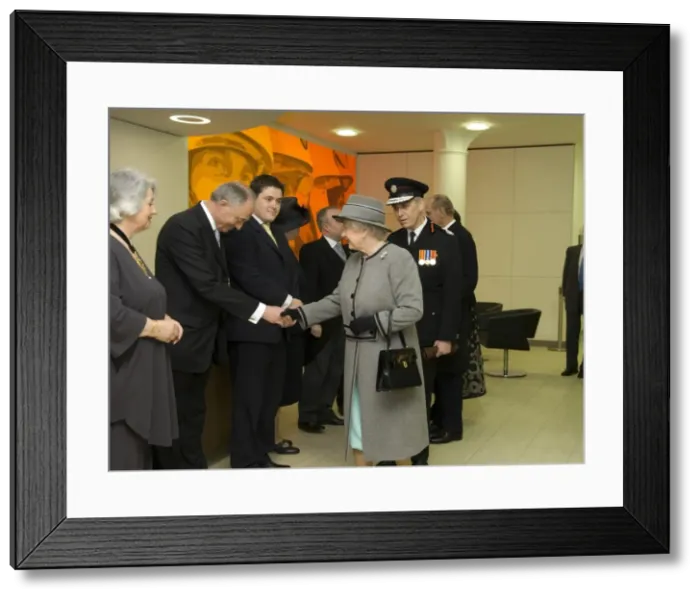 Framed Print : Queen Elizabeth II opening the new LFB Headquarters Framed Print : Queen Elizabeth II opening the new LFB Headquarters