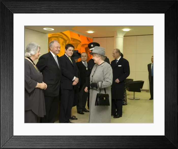 Framed Print : Queen Elizabeth II opening the new LFB Headquarters Framed Print : Queen Elizabeth II opening the new LFB Headquarters