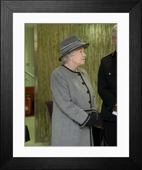 Framed Print : Queen Elizabeth II opening the new LFB Headquarters Framed Print : Queen Elizabeth II opening the new LFB Headquarters