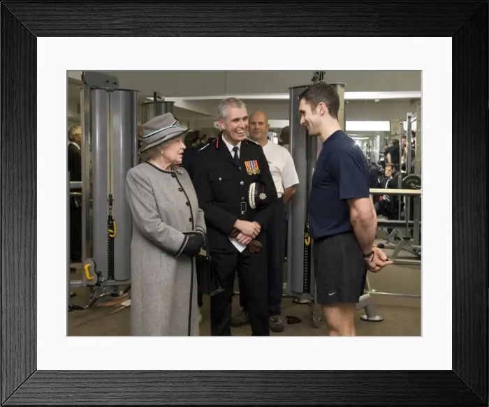 Framed Print : Queen Elizabeth II opening the new LFB Headquarters Framed Print : Queen Elizabeth II opening the new LFB Headquarters