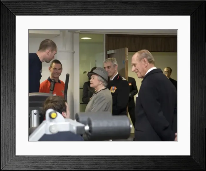 Framed Print : Queen Elizabeth II opening the new LFB Headquarters Framed Print : Queen Elizabeth II opening the new LFB Headquarters