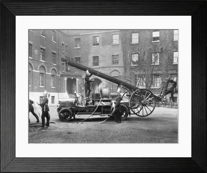 Framed Print : LCC-LFB Dennis motorised pump-escape Framed Print : LCC-LFB Dennis motorised pump-escape