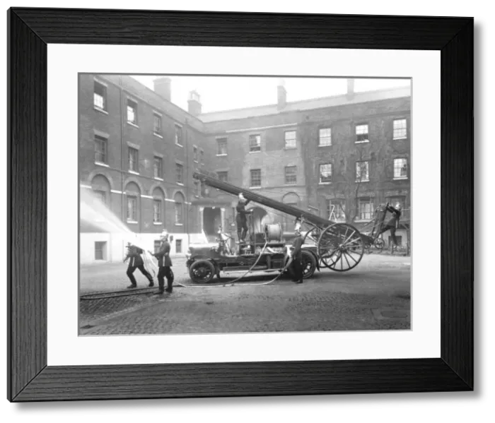 Framed Print : LCC-LFB Dennis motorised pump-escape Framed Print : LCC-LFB Dennis motorised pump-escape